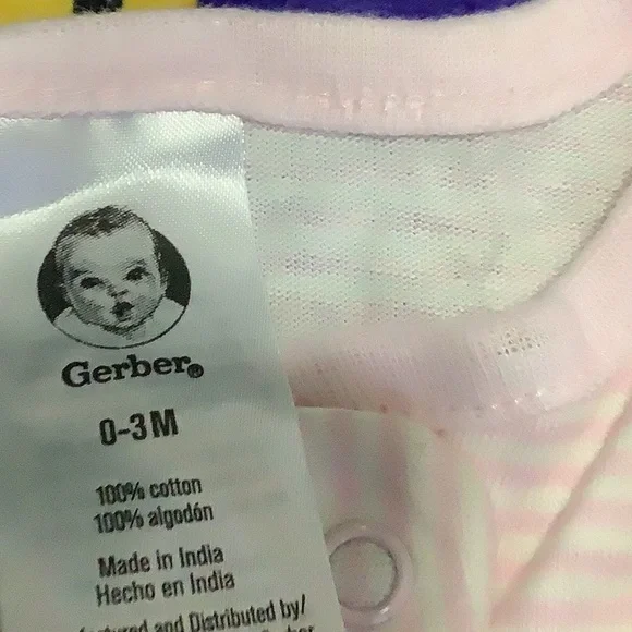 Cloud Island Pink and Cream Bodysuit and Pajama Set - Picture 5 of 6